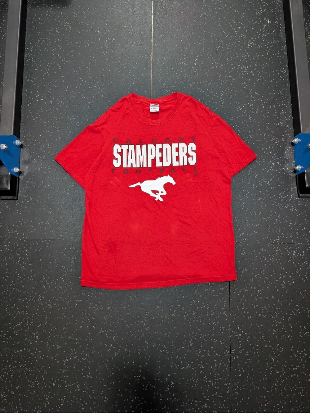 Calgary Stampeders T Shirt Mens Red CFL Football Canadian Graphic Tee